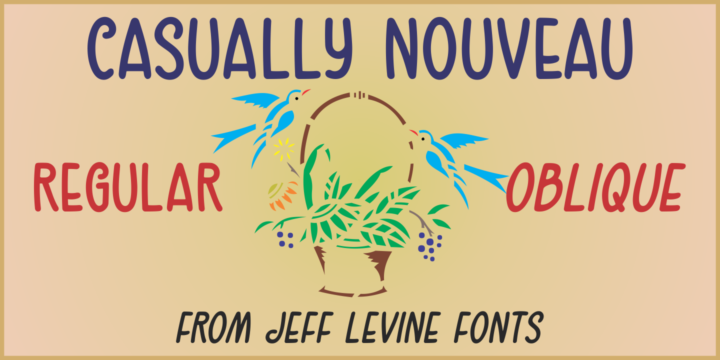 Casually Nouveau JNL Font